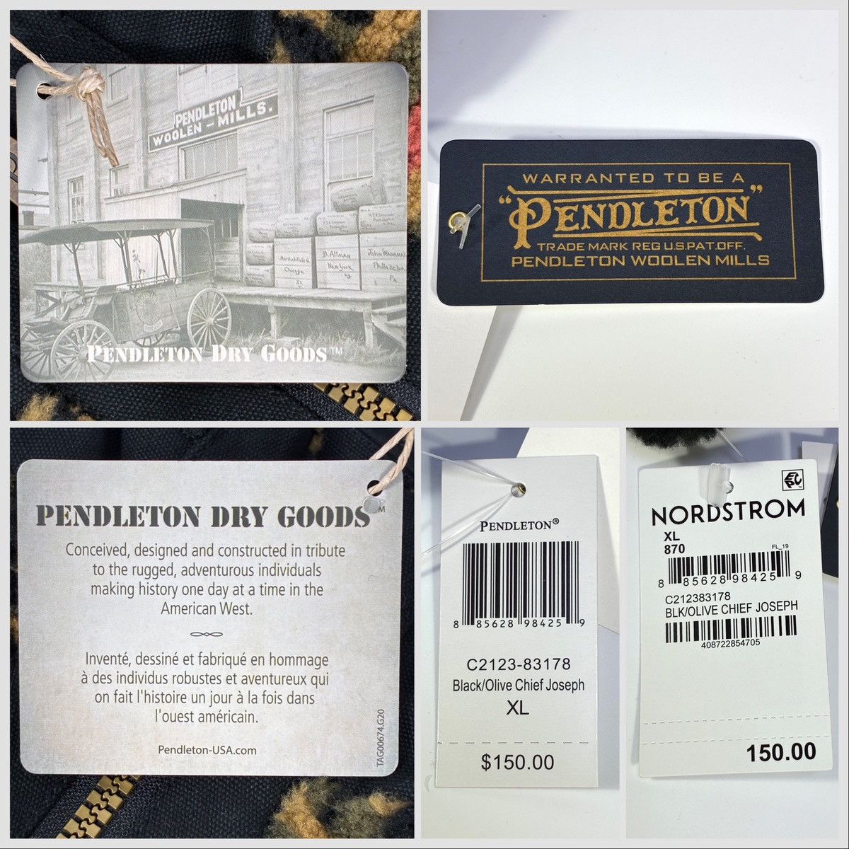 Pendleton Pendleton Ridgeline Berber Fleece Vest Mens Black XL NWT Size US XL / EU 56 / 4 - 6 Thumbnail