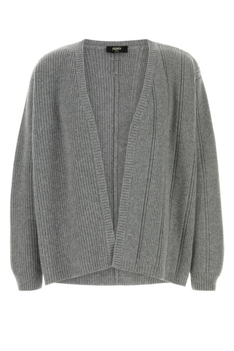Fendi o1B3y1r0526 Cardigan in Gray Size US L / EU 52-54 / 3 - 1 Thumbnail