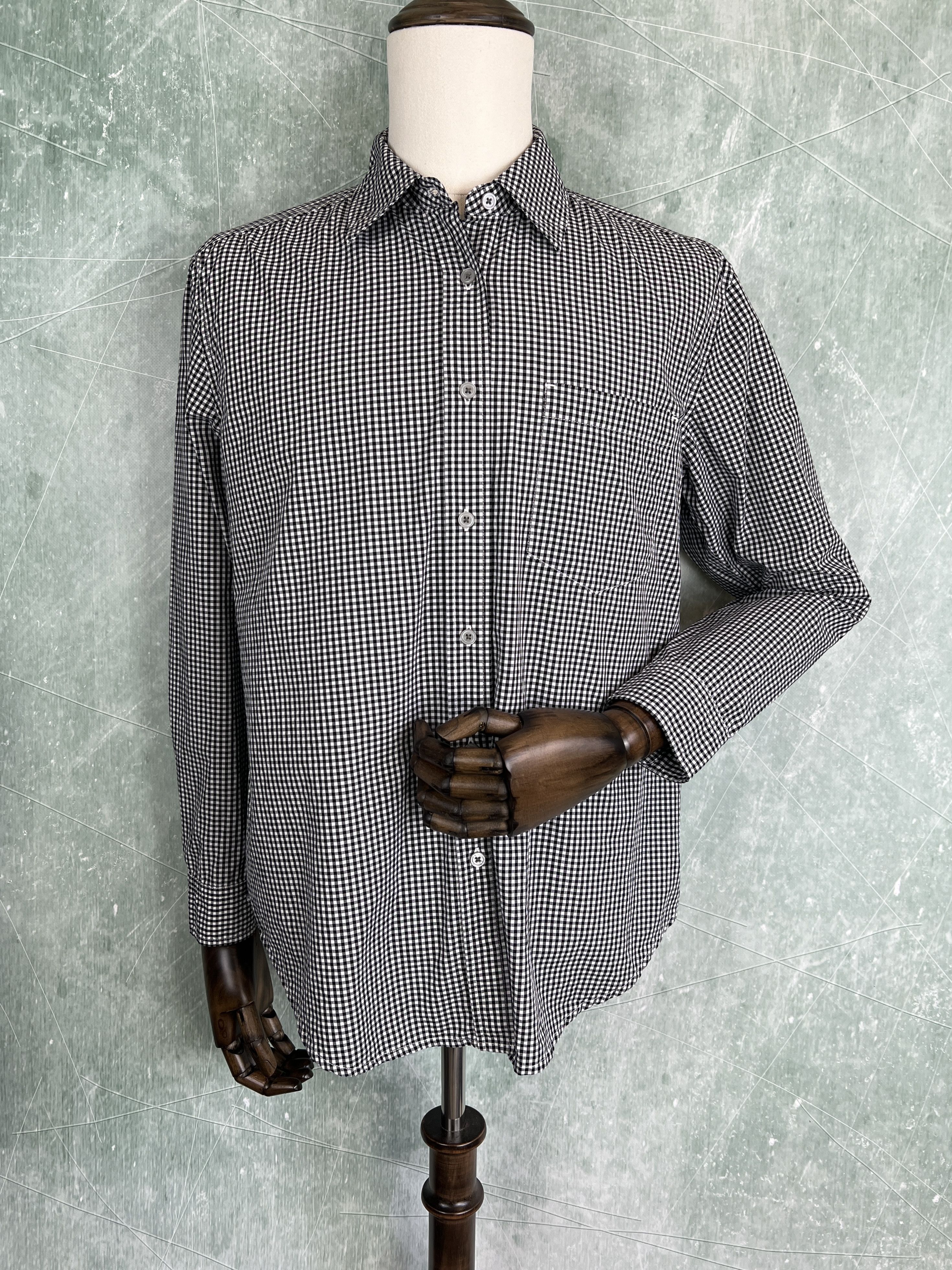 7 For All Mankind 7 For All Mankind Shirt Black White Gingham Check Sz S Size US S / EU 44-46 / 1 - 1 Thumbnail
