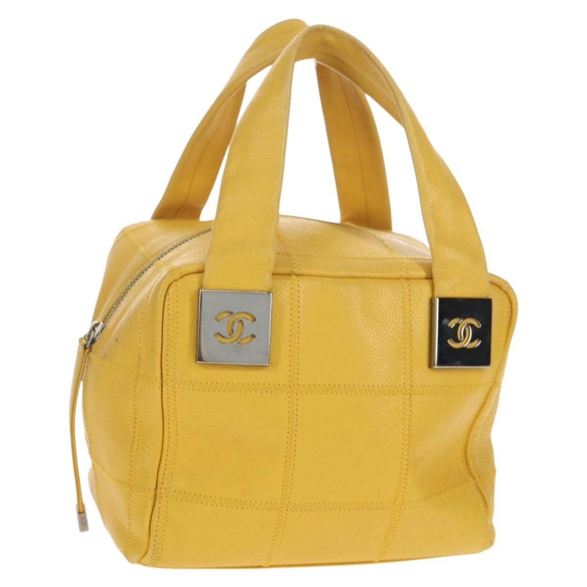 Chanel Chanel Square Stitch Bowler Bag Quilted Caviar Size ONE SIZE - 1 Thumbnail