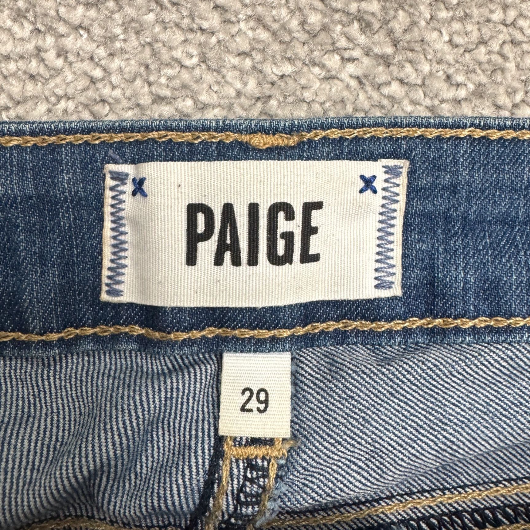 Paige Paige Verdugo Jeans - Denim Ankle Skinny - Women's 29 - Medium Blue Wash - 5-Pocket, Belt Loops - Regular Rise - Cotton Blends - Paige Brand Size 29" - 5 Thumbnail