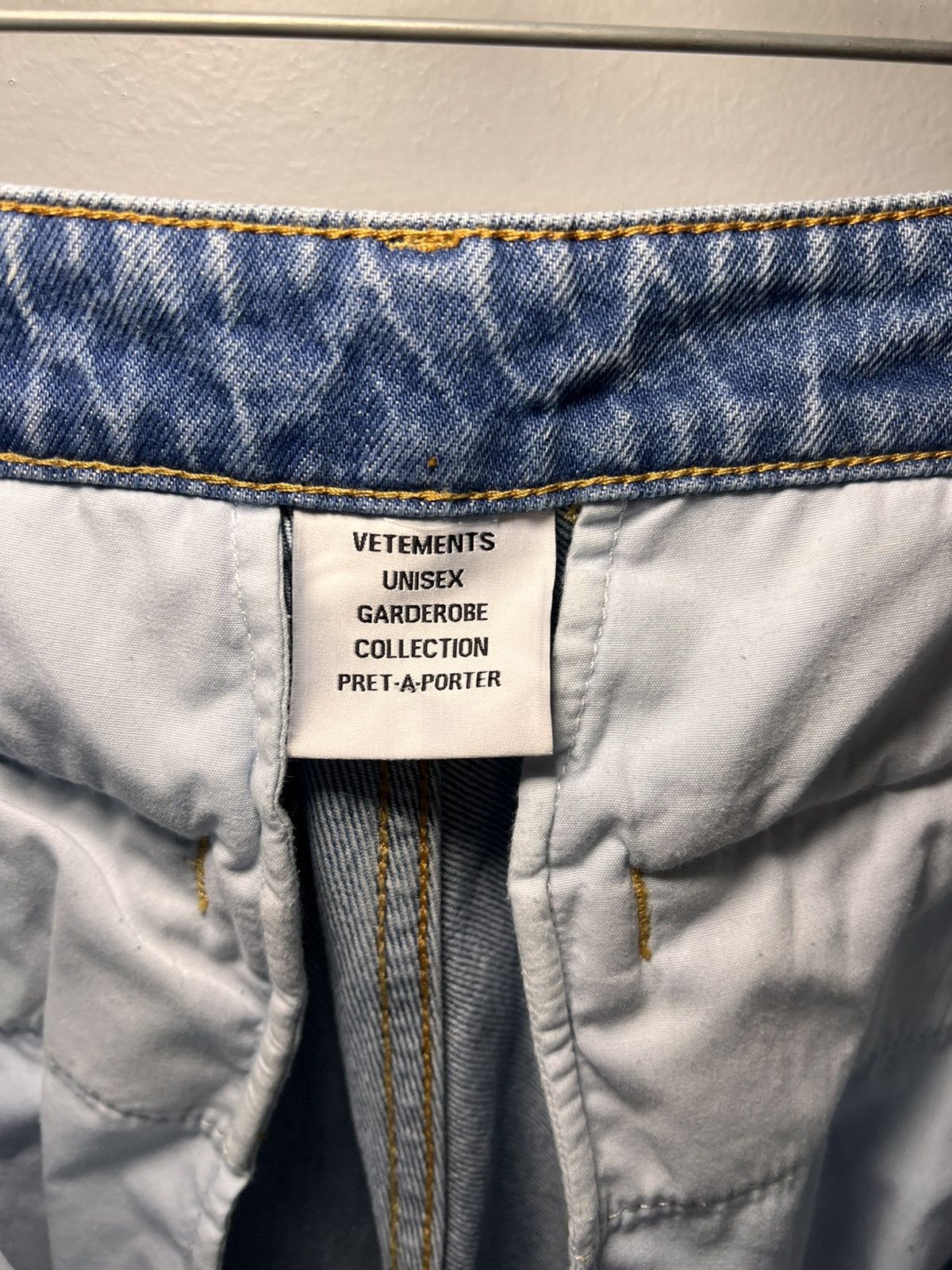 Vetements Vetements Blue & Black Runway Deconstructed Cargo Pants Size US 34 / EU 50 - 3 Thumbnail