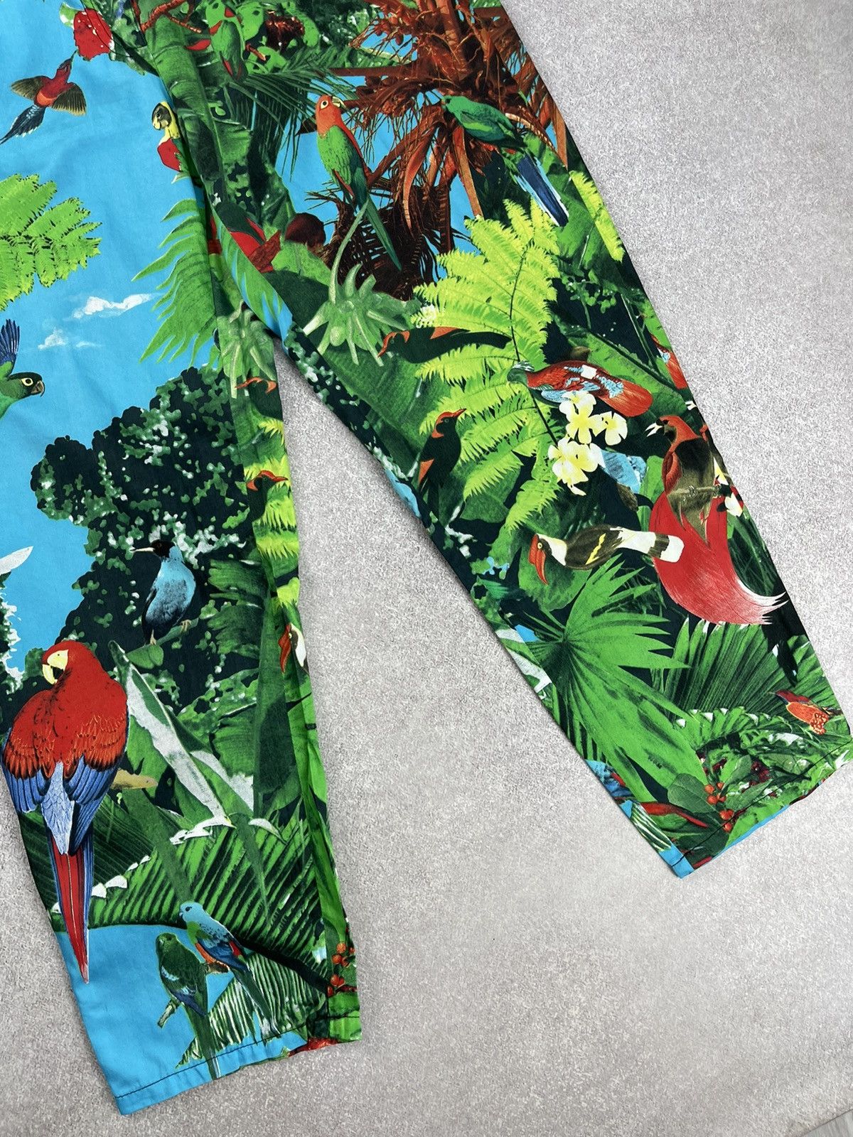 Louis Feraud × Vintage Louis Feraud Suit Blazer Trousers Tropical Bird Print Size M / US 6-8 / IT 42-44 - 14 Thumbnail