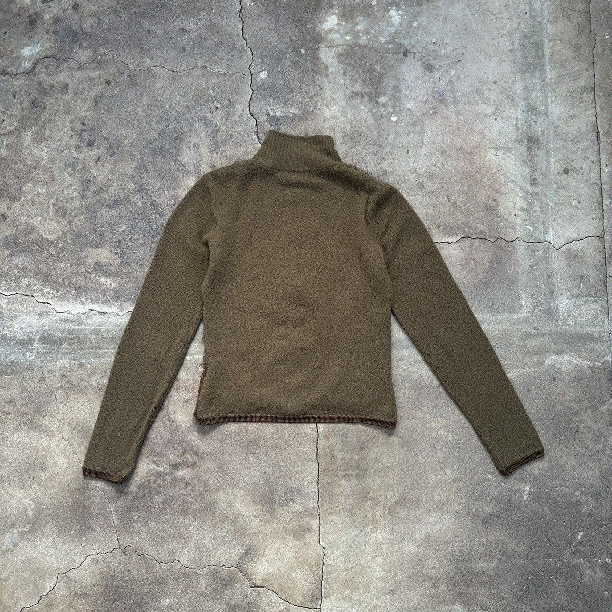 If Six Was Nine × Japanese Brand Vintage Watcher Fur Zip Sweater Size L / US 10 / IT 46 - 5 Thumbnail