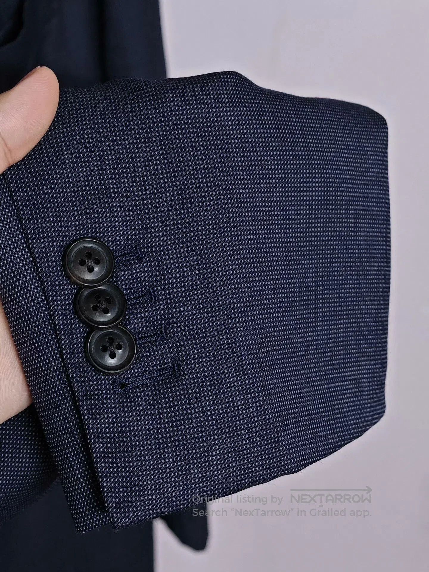 Japanese Brand Custom Wool-Linen Suit by Dormeuil. Size US L / EU 52-54 / 3 - 4 Thumbnail