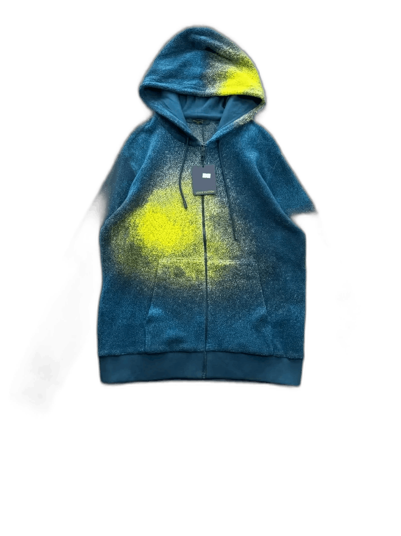 Louis Vuitton Blue Gradient Fleece Jacket -2505