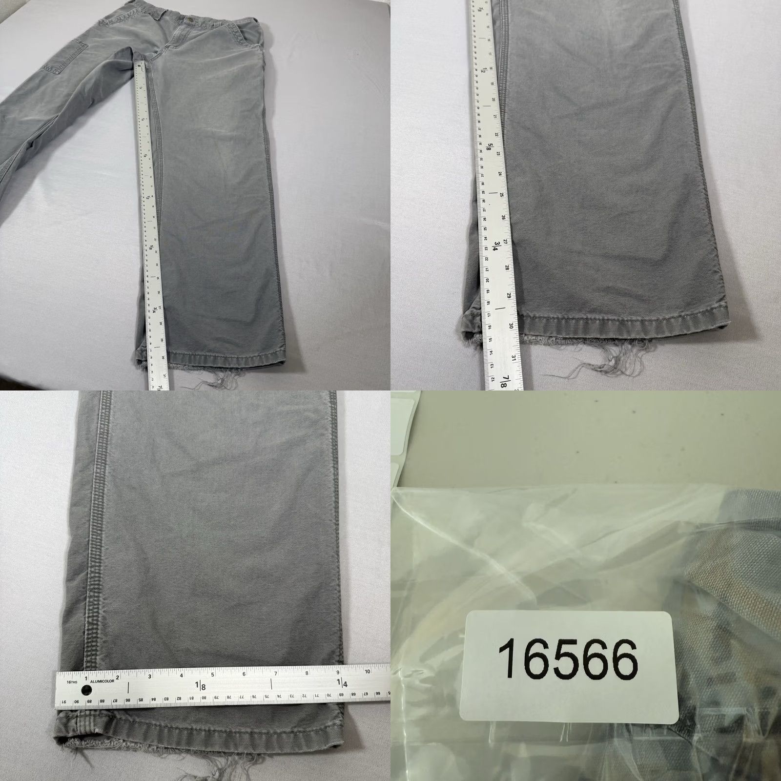 Carhartt Carhartt Pants Mens 35x32 Gray Canvas Carpenter Baggy Loose Workwear B151 FAT Size US 35 - 10 Thumbnail