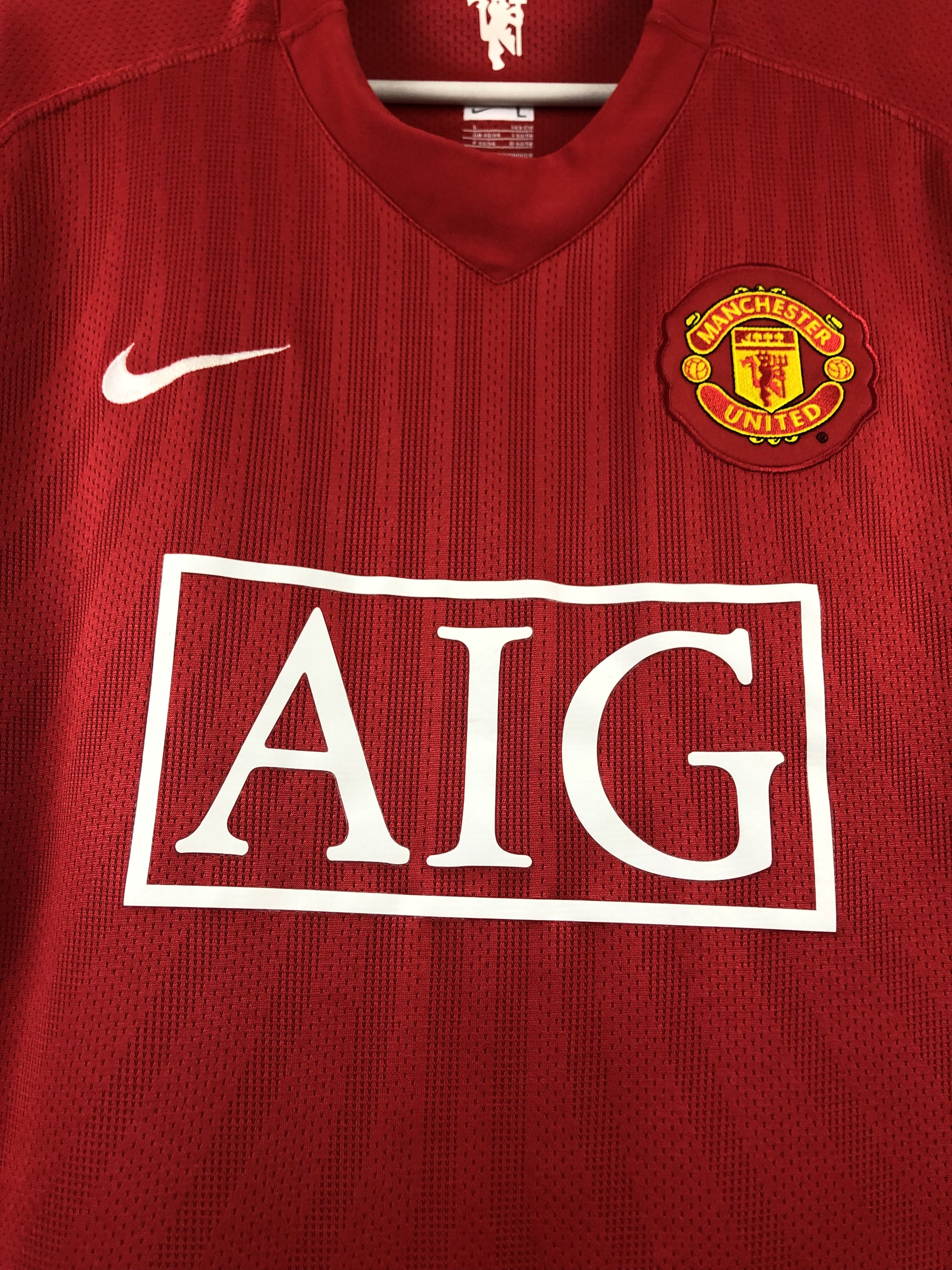 Nike Manchester United football shirt 2007 Nike Jersey Rare Size US L / EU 52-54 / 3 - 5 Thumbnail