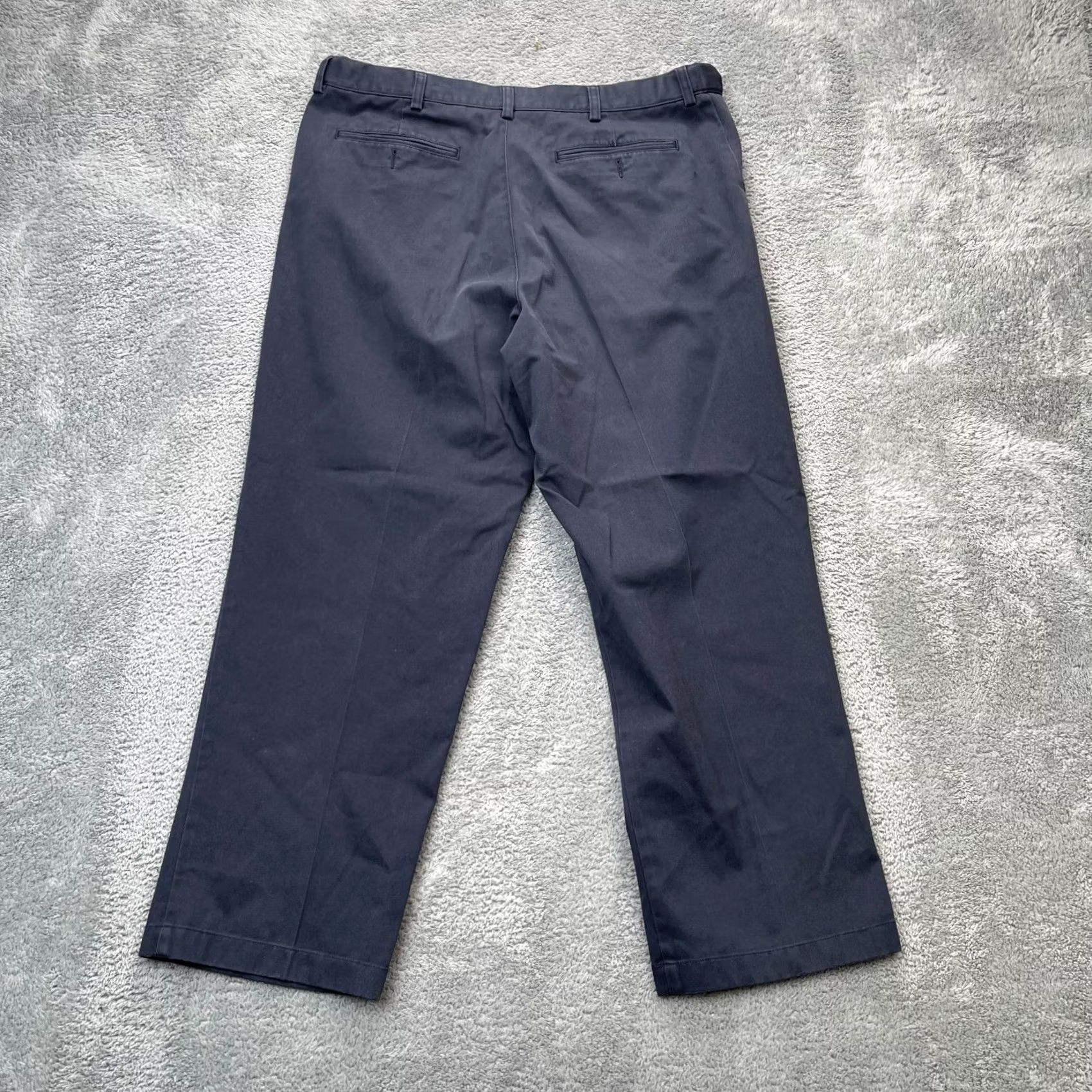 Vintage VTG L.L.Bean Pants Mens 37x30 Blue Cotton Chino Comfort Straight Leg Slacks Size US 37 - 3 Thumbnail