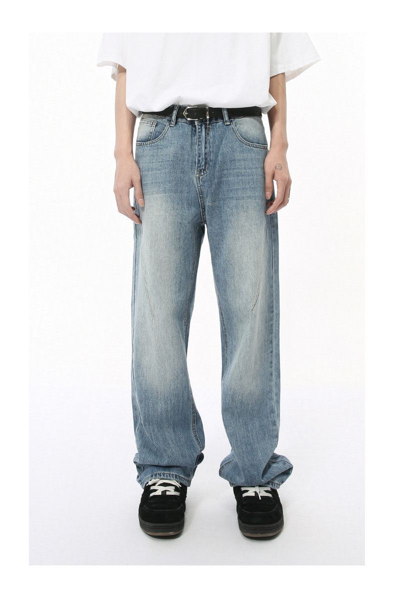 Japanese Brand × Jean Vintage distressed washed loose versatile casual jeans Size US 32 / EU 48 - 1 Thumbnail