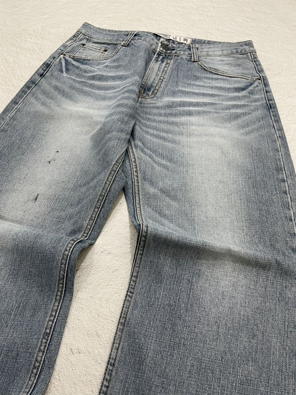 Japanese Brand 2000s TBJ Vintage Stone Wash Denim Y2K Size US 31 - 2 Thumbnail