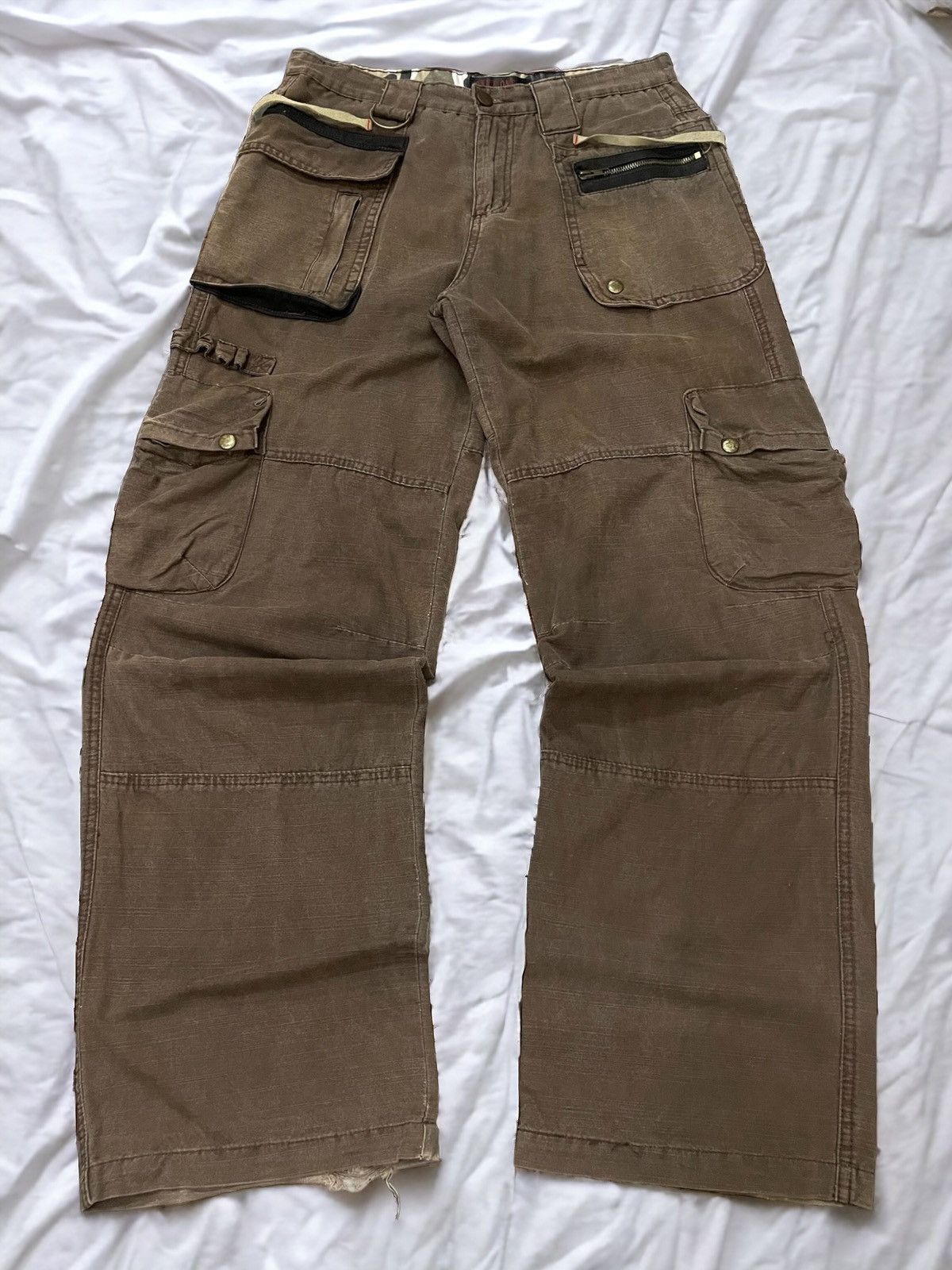 JUNYA WATANABE DOLCE & GABANNA STYLE CARGO BAGGY LARGE MULTIPOCKET PANTS