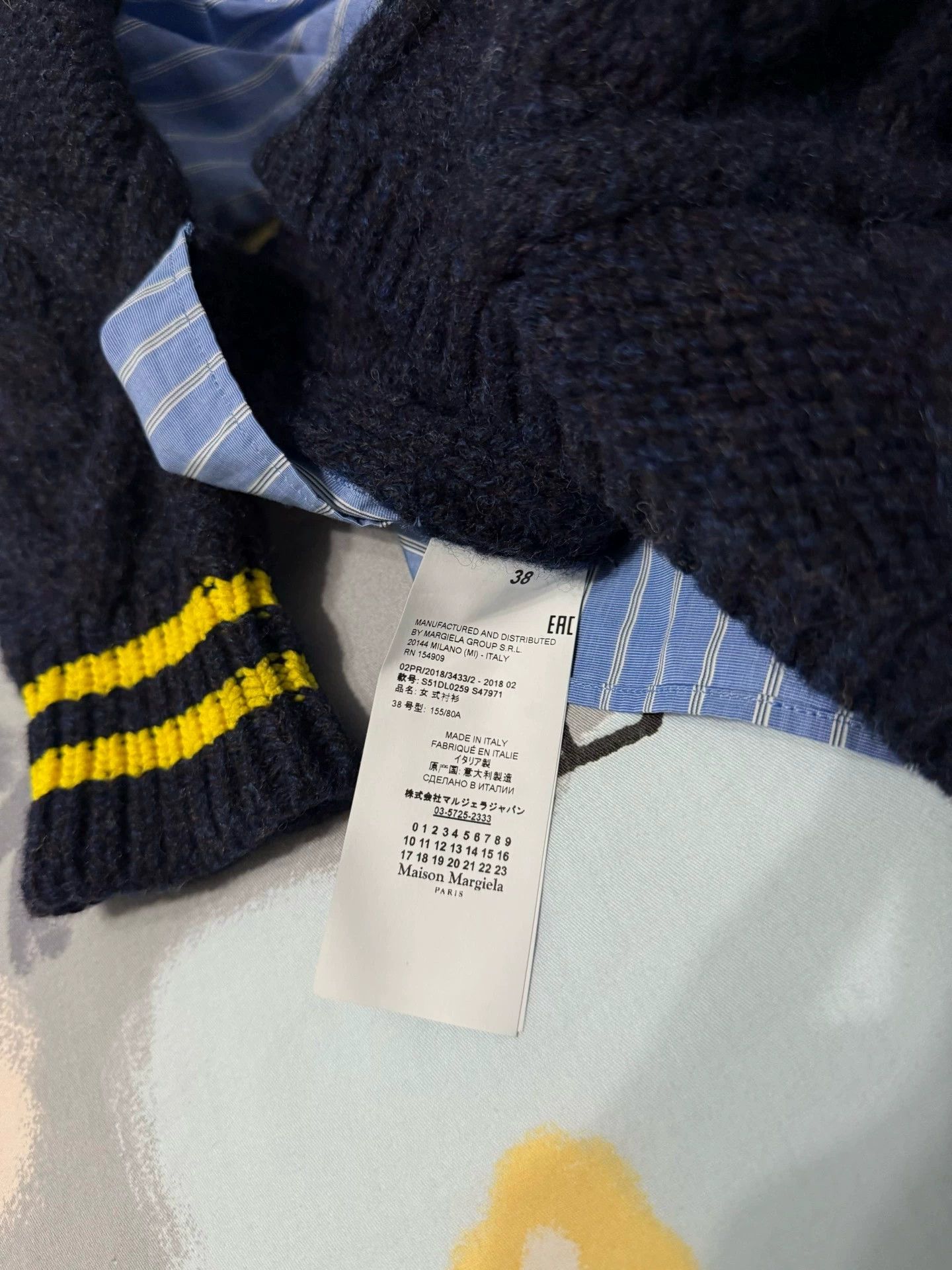 Maison Margiela Maison Margiela preppy style shirt-and-stripes sweater Size US S / EU 44-46 / 1 - 6 Thumbnail