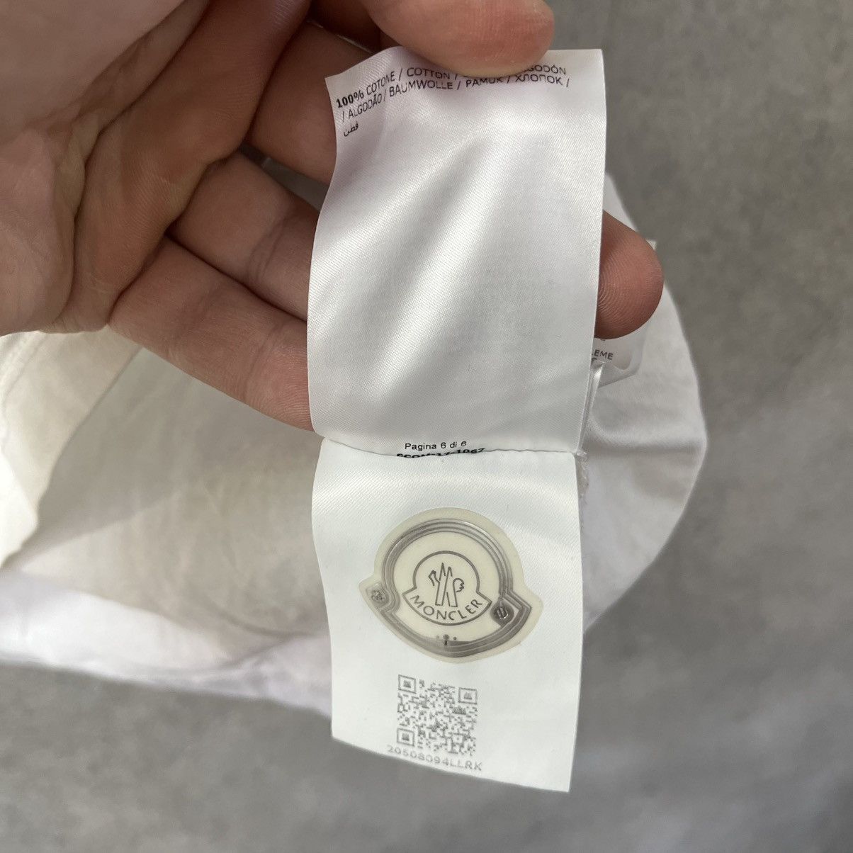 Moncler Moncler | Logo Printed T-Shirt White M Size US M / EU 48-50 / 2 - 16 Thumbnail