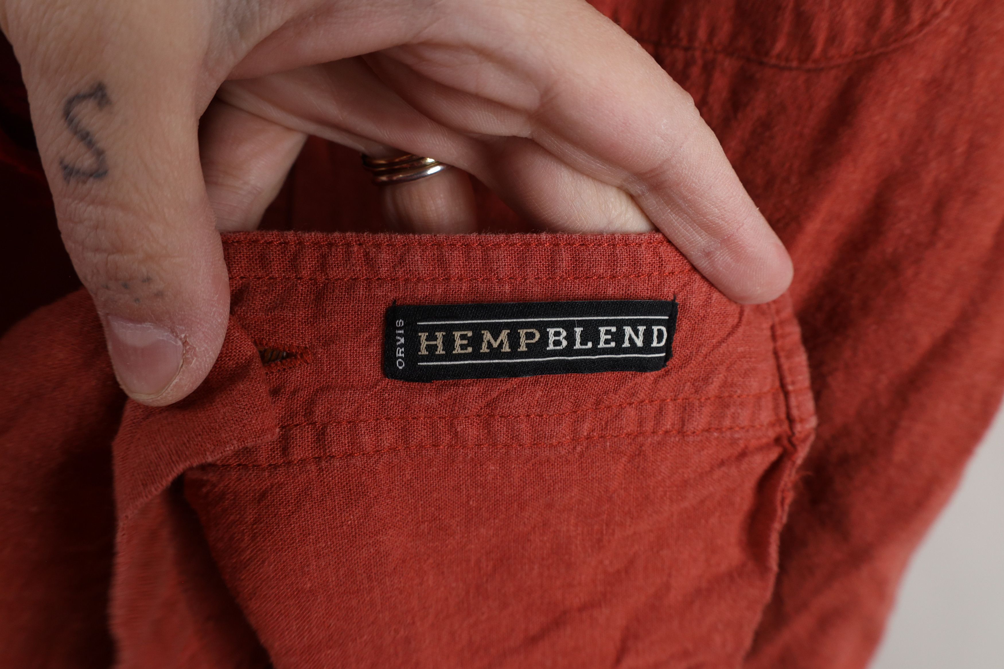 Orvis × Vintage Vintage Orvis Blend Short Sleeve Button Shirt Reddish Orange Size US L / EU 52-54 / 3 - 7 Thumbnail