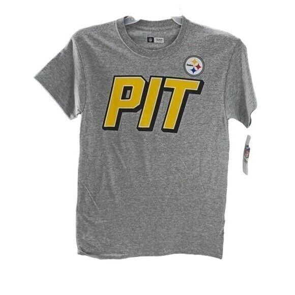 NFL NFL Pittsburgh Steelers T Shirt Gray Crew Neck Size M Size US M / EU 48-50 / 2 - 1 Thumbnail