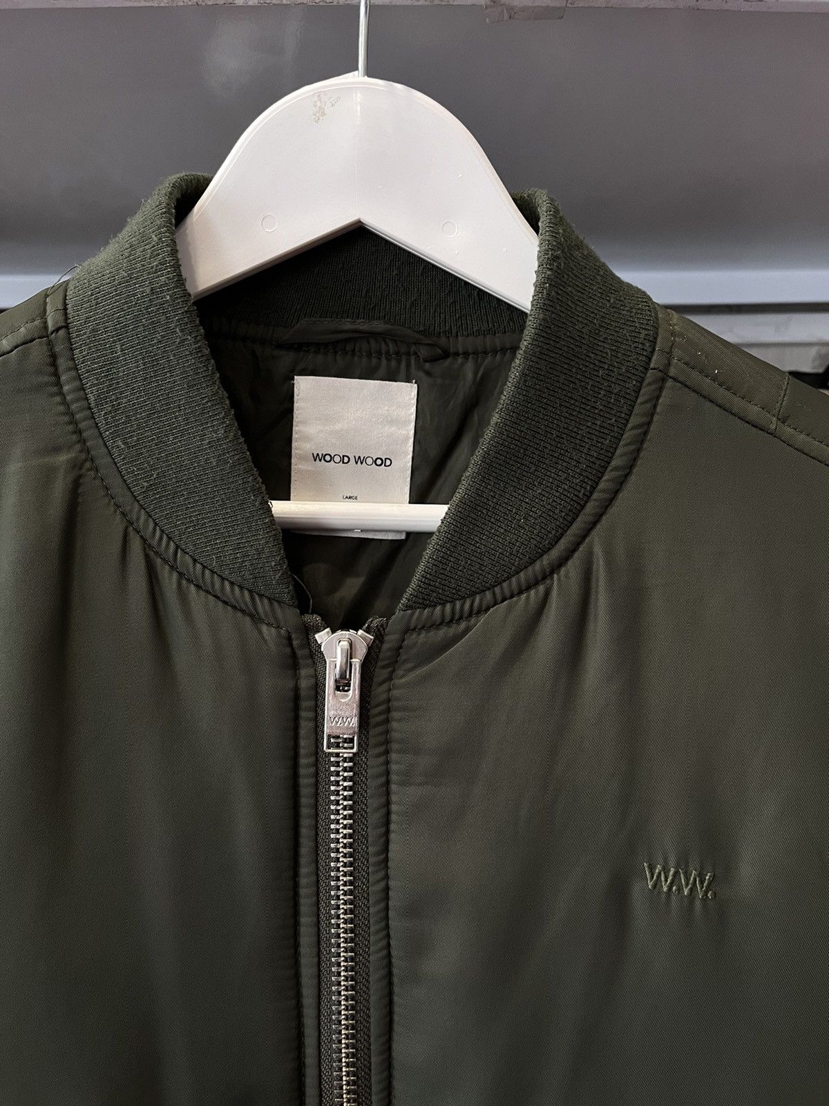 Vintage Wood Wood Romantic Bomber Jacket MA1 Luxury Y2K Size US L / EU 52-54 / 3 - 3 Thumbnail