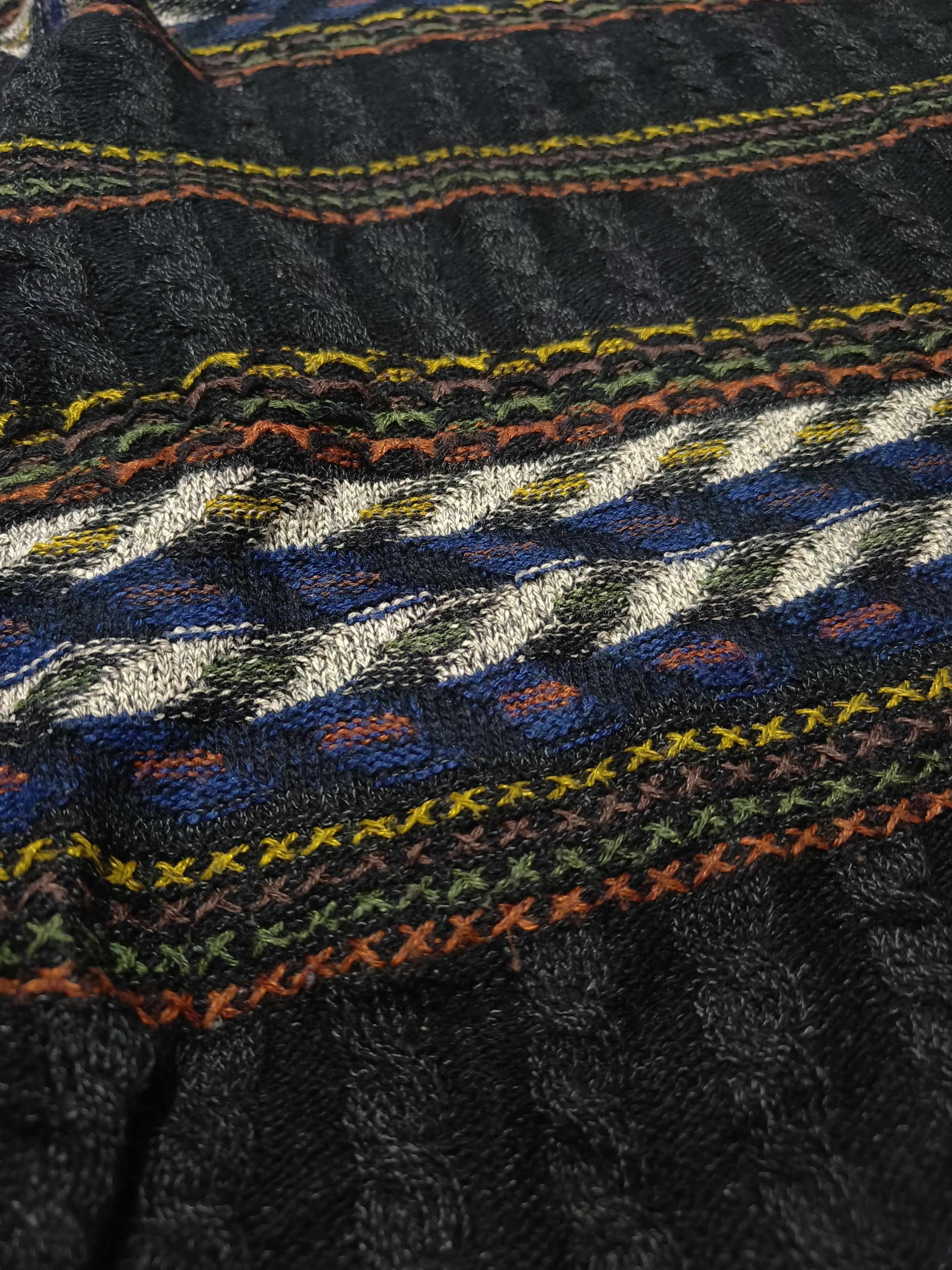 Other Vintage 80s Ethnic Abstract Motifs Cable Knit Sweater Size US M / EU 48-50 / 2 - 6 Thumbnail