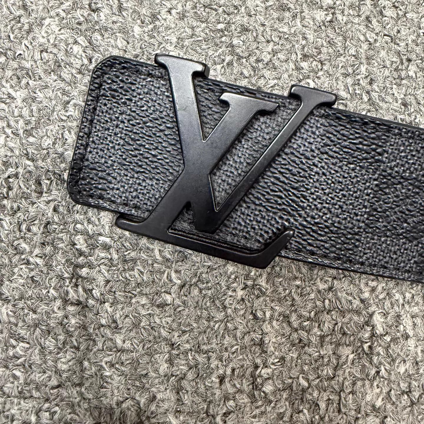 Louis Vuitton LV black monogram belt size 90 95 new Size ONE SIZE - 2 Thumbnail