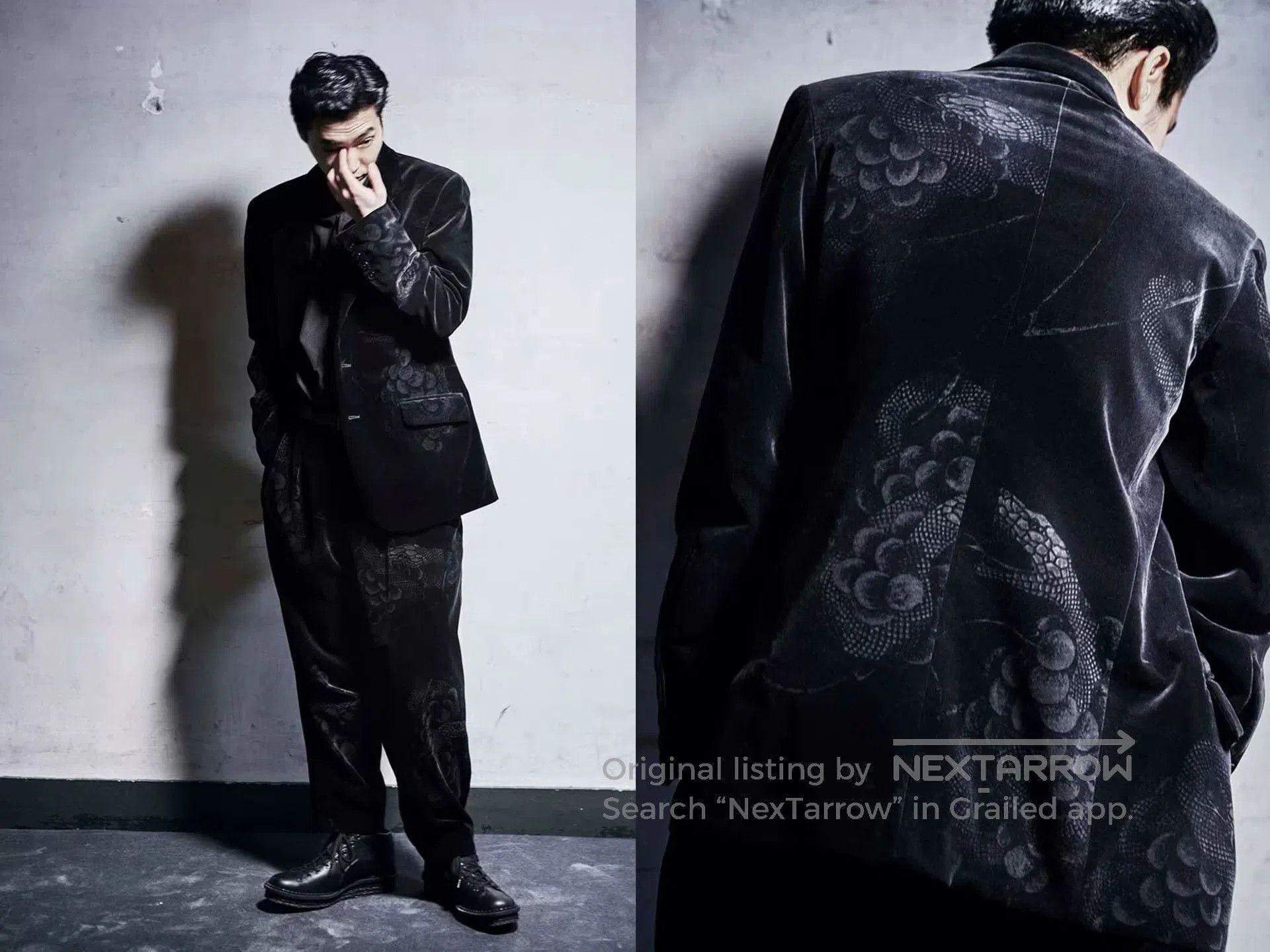 Yohji Yamamoto yohji yamamoto velvet jacket with grapes design. Size US M / EU 48-50 / 2 - 3 Thumbnail