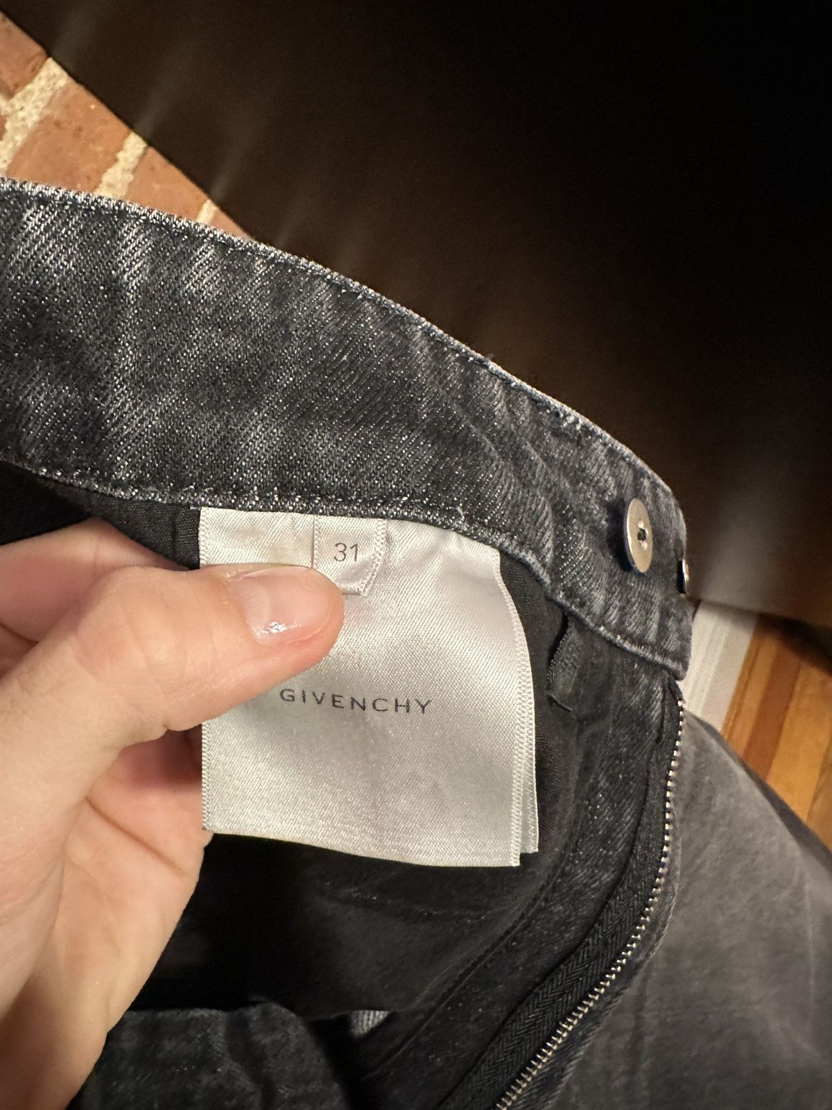 Givenchy FW/22 MMW Runway Wide Leg Denim Size US 31 - 10 Thumbnail