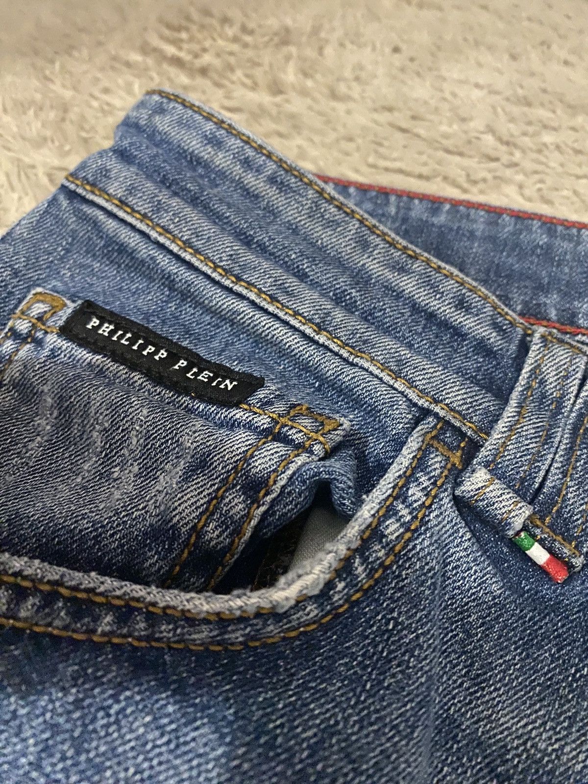 Philipp Plein Luxury rare denim philipp plein edition 2019 retail 1000$ Size US 33 - 18 Thumbnail