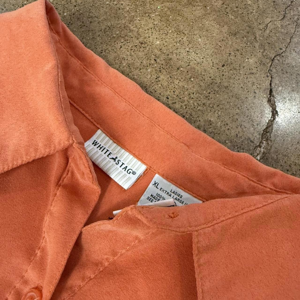 Designer White Stag Women's Orange Shirt Size XL / US 12-14 / IT 48-50 - 4 Thumbnail