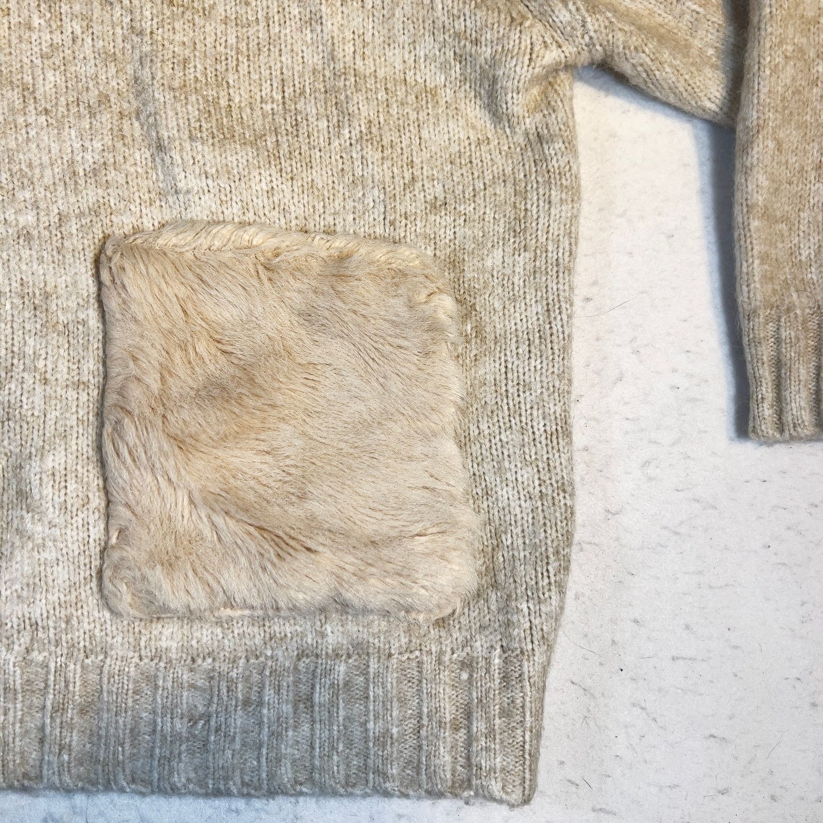 Zara Zara Knit Alpaca Blend Sweater Woman's M Turtleneck Pockets Size M / US 6-8 / IT 42-44 - 3 Thumbnail