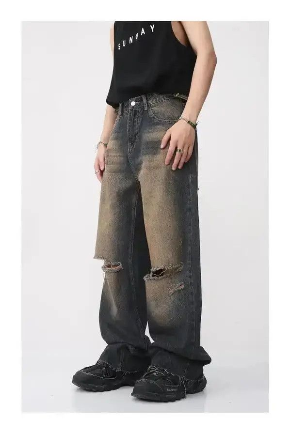 Jean Blue Gradient Wash Bootcut Flared Jeans y2k retro Size US 30 / EU 46 - 2 Thumbnail