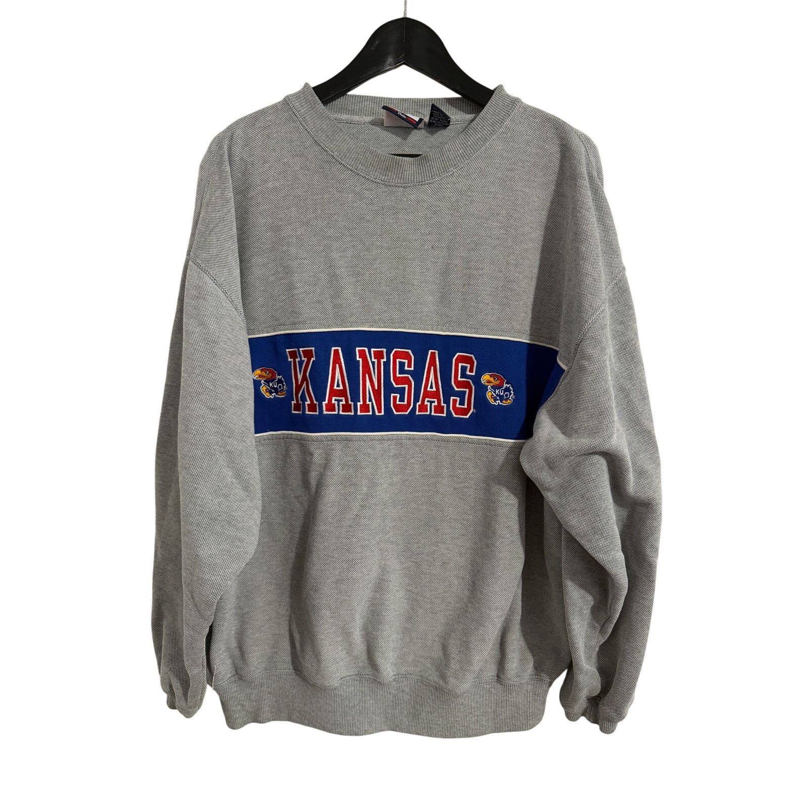 NCAA Vintage Kansas Jayhawks Crewneck Sweatshirt Size Large Size US L / EU 52-54 / 3 - 1 Thumbnail