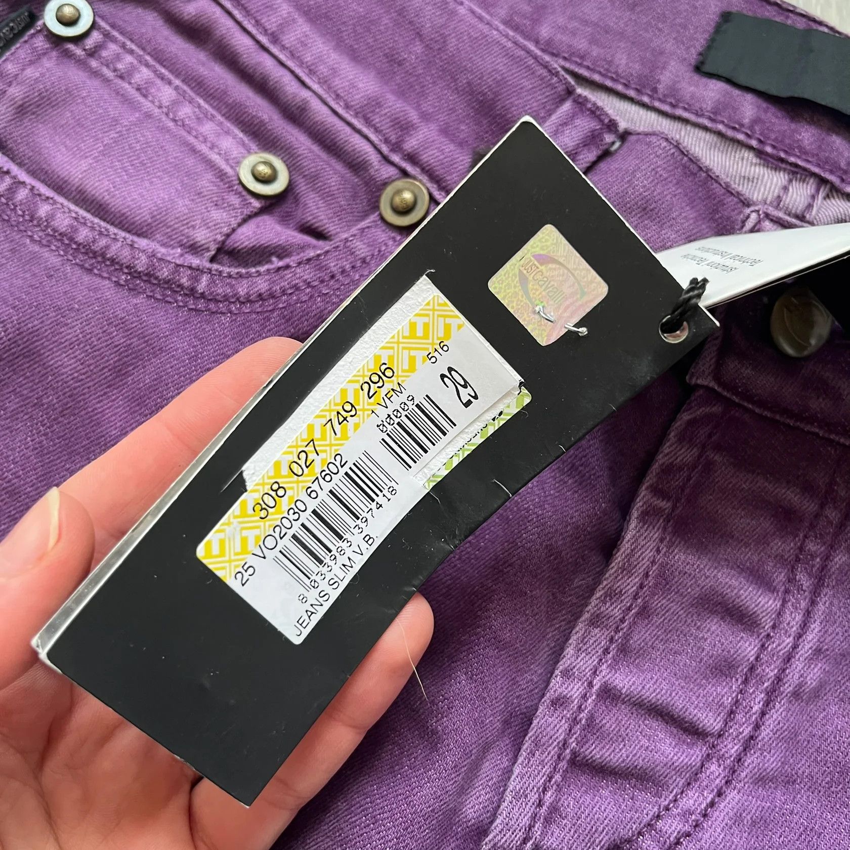 Just Cavalli Just Cavalli 2010's Purple Slim Jeans Size US 29 - 7 Thumbnail