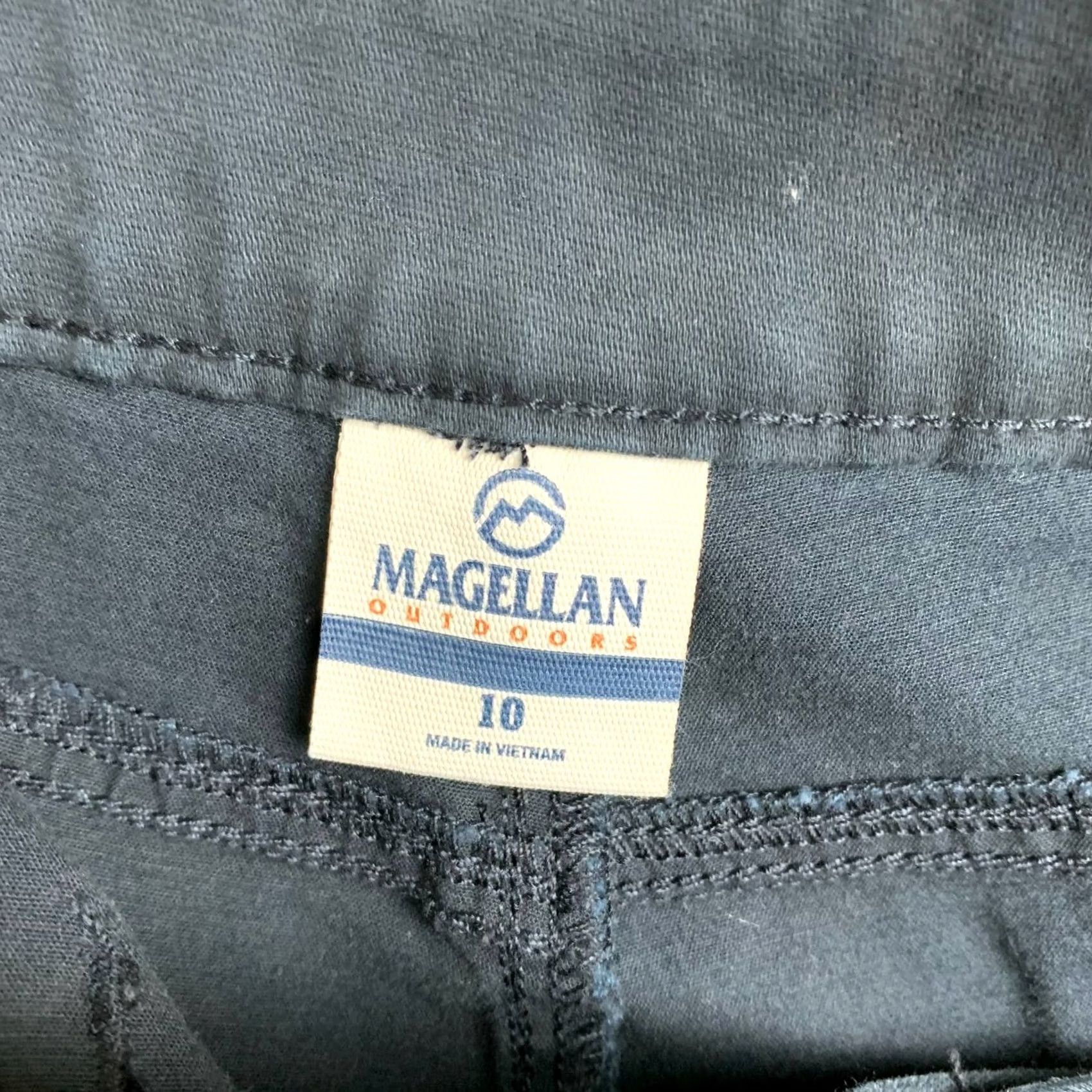 Vintage Magellan Outdoors Pants Womens 10 Black Straight Leg Cotton Blend Stretch Size 24" / US 00 / IT 34 - 4 Thumbnail