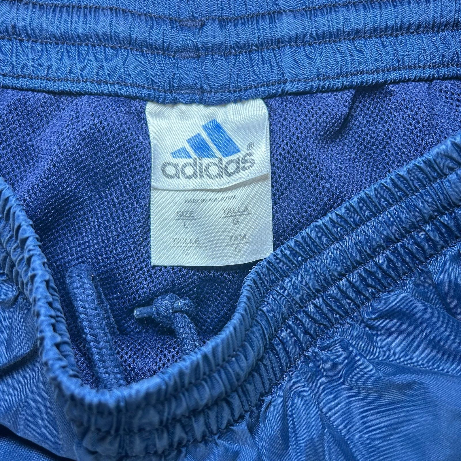 Adidas × Vintage Vintage Y2K Adidas Windbreaker Pants Baggy Nylon Mesh Large Size US 30 / EU 46 - 6 Thumbnail