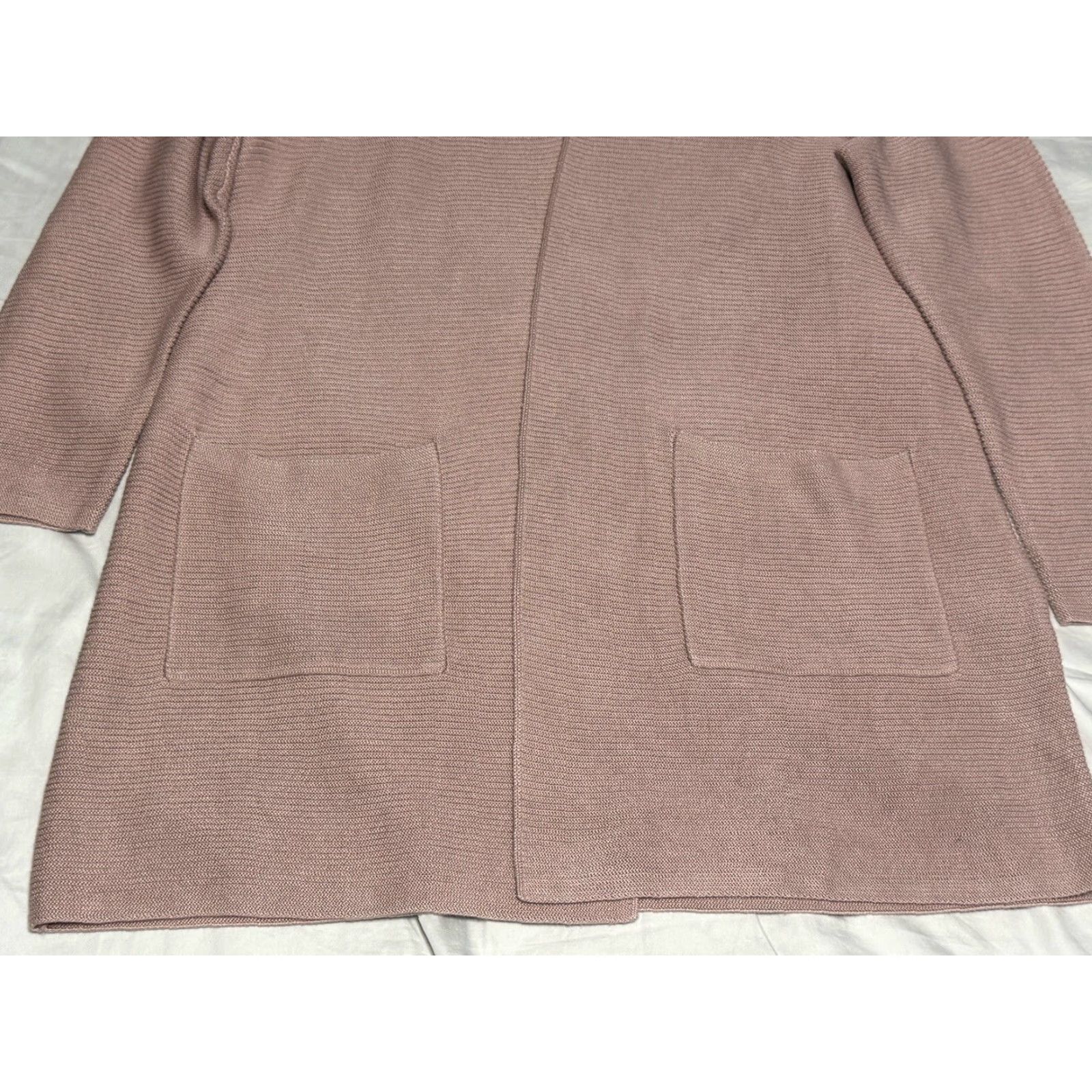 Eileen Fisher Eileen Fisher Cardigan Women M Pink Silk Cashmere Open Front Long Ribbed Contemporary Casual Womens Size M / US 6-8 / IT 42-44 - 4 Thumbnail