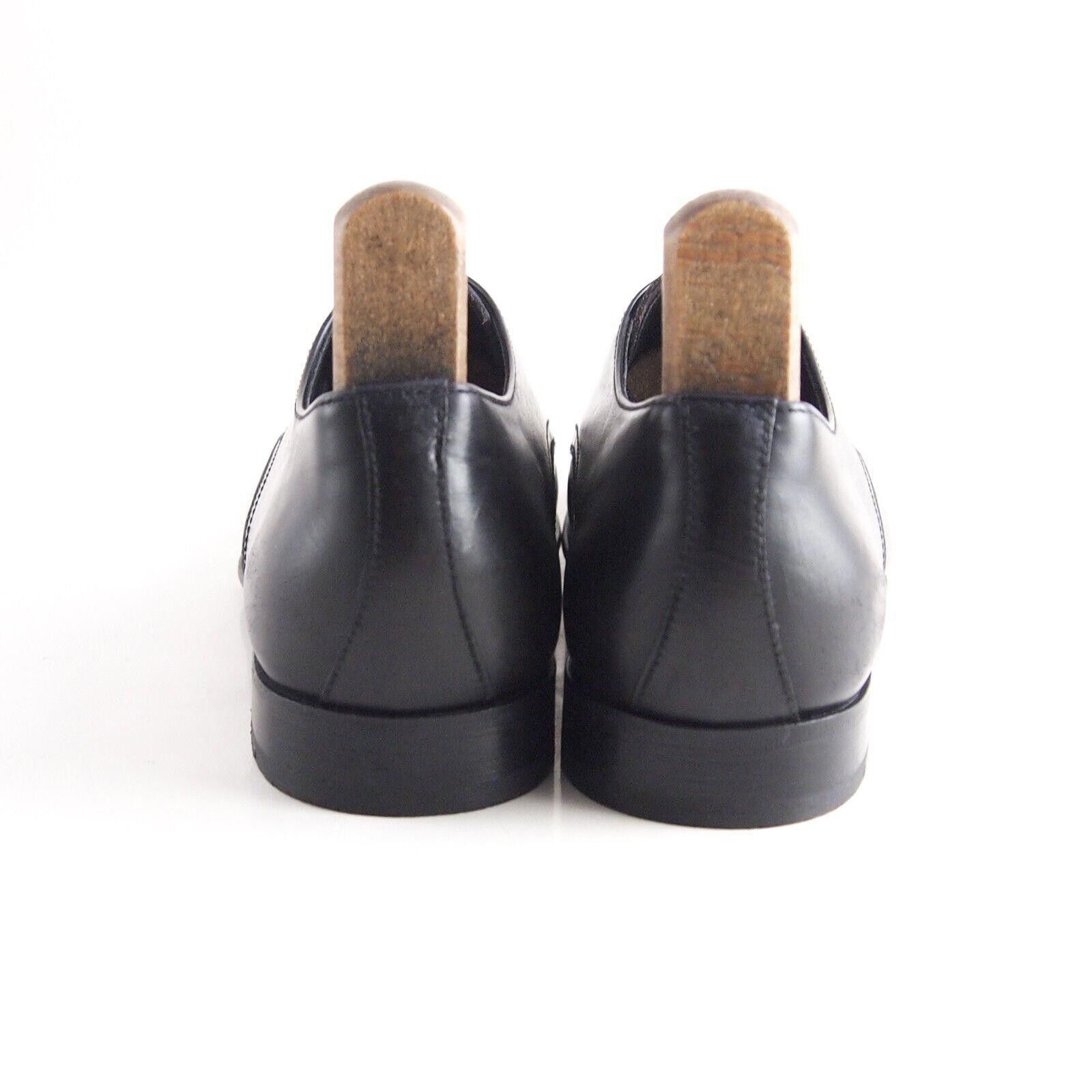 Prada Prada Cap Toe Oxfords 2E2719 Black Leather Mens US 9 EU 42 Size US 9 / EU 42 - 7 Thumbnail