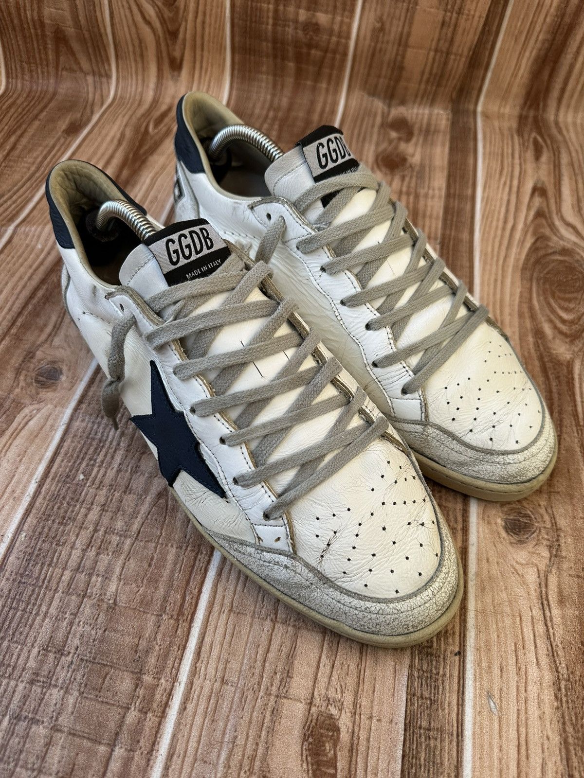 Golden Goose Ball Star Deluxe Brand White Nappa Leather