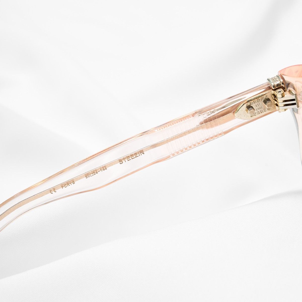 Chrome Hearts CHROME HEARTS STEEZIN PINK CRYSTAL SUNGLASSES Size ONE SIZE - 5 Thumbnail