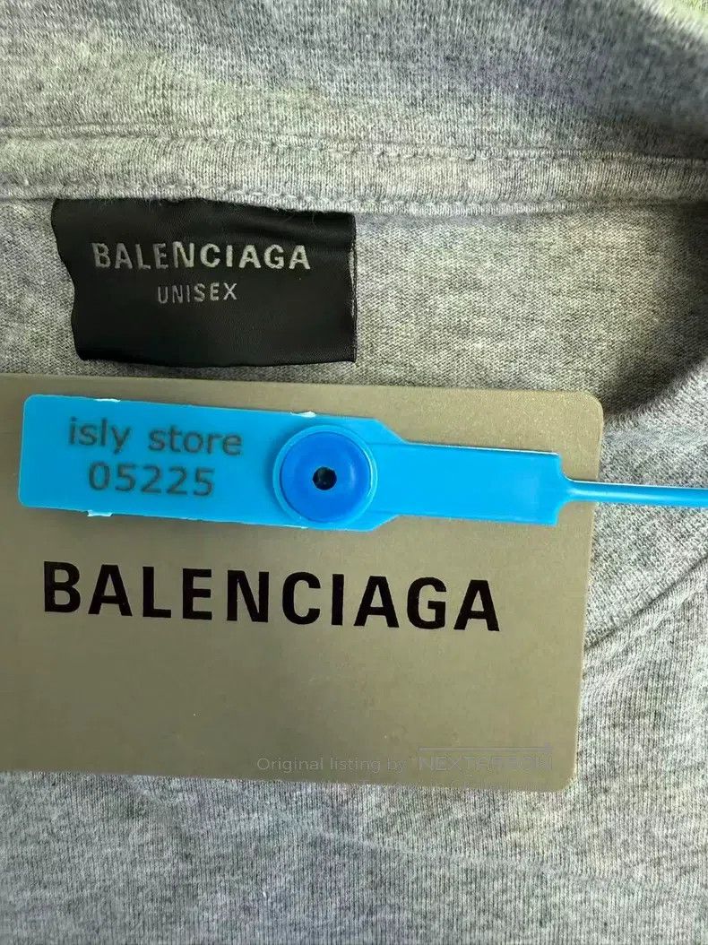 Balenciaga Balenciaga Solid Color Round Neck Pattern T-Shirt Size US M / EU 48-50 / 2 - 4 Thumbnail