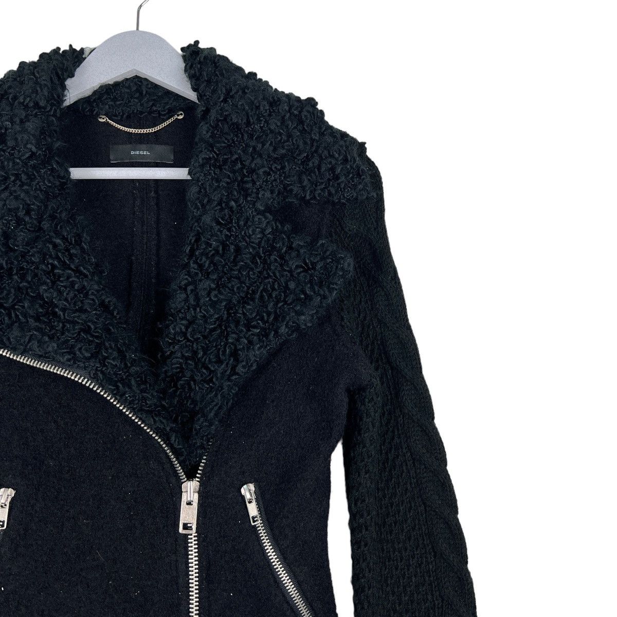 Diesel 🔥 DIESEL DOUBLE COLAR WOOL MOTO RIDERS STYLE JACKET Size US S / EU 44-46 / 1 - 6 Thumbnail