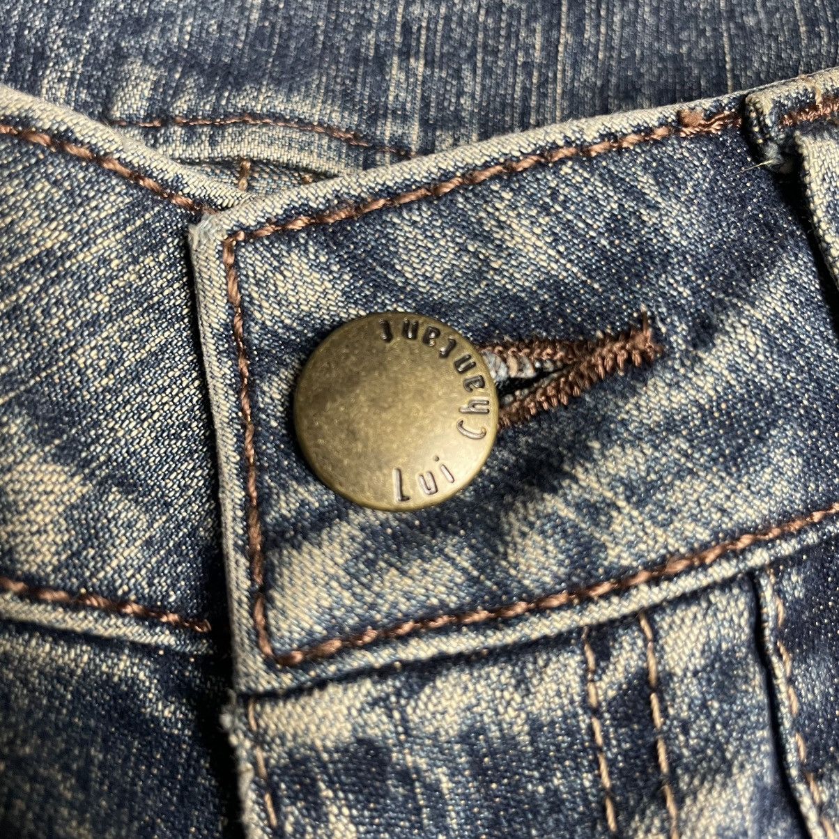If Six Was Nine 🇯🇵 VINTAGE LUIS CHANTANT FLARE DENIM PANTS Size US 30 / EU 46 - 14 Thumbnail