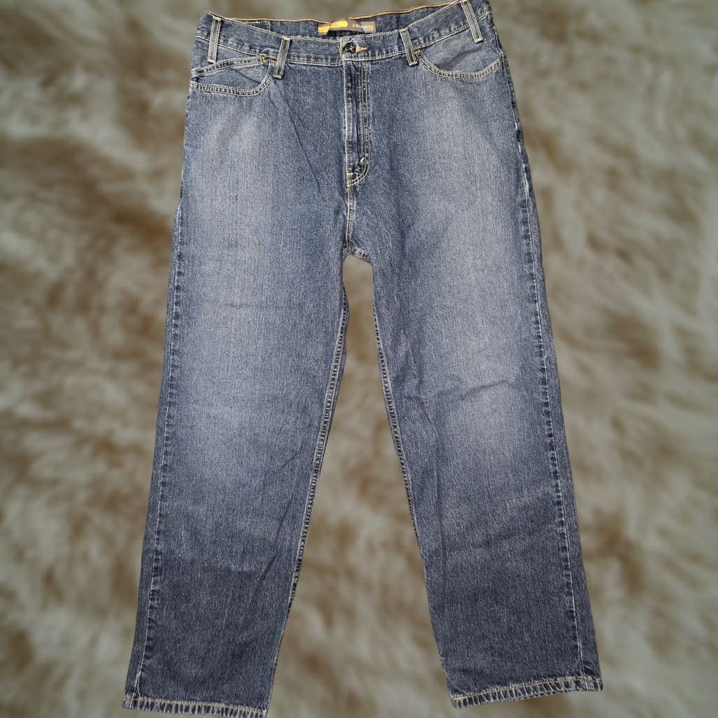 Vintage VINTAGE Silvertab Jeans Men 36x34 Blue Denim Relaxed Straight 90s Y2K Glunge? Size US 36 / EU 52 - 1 Thumbnail