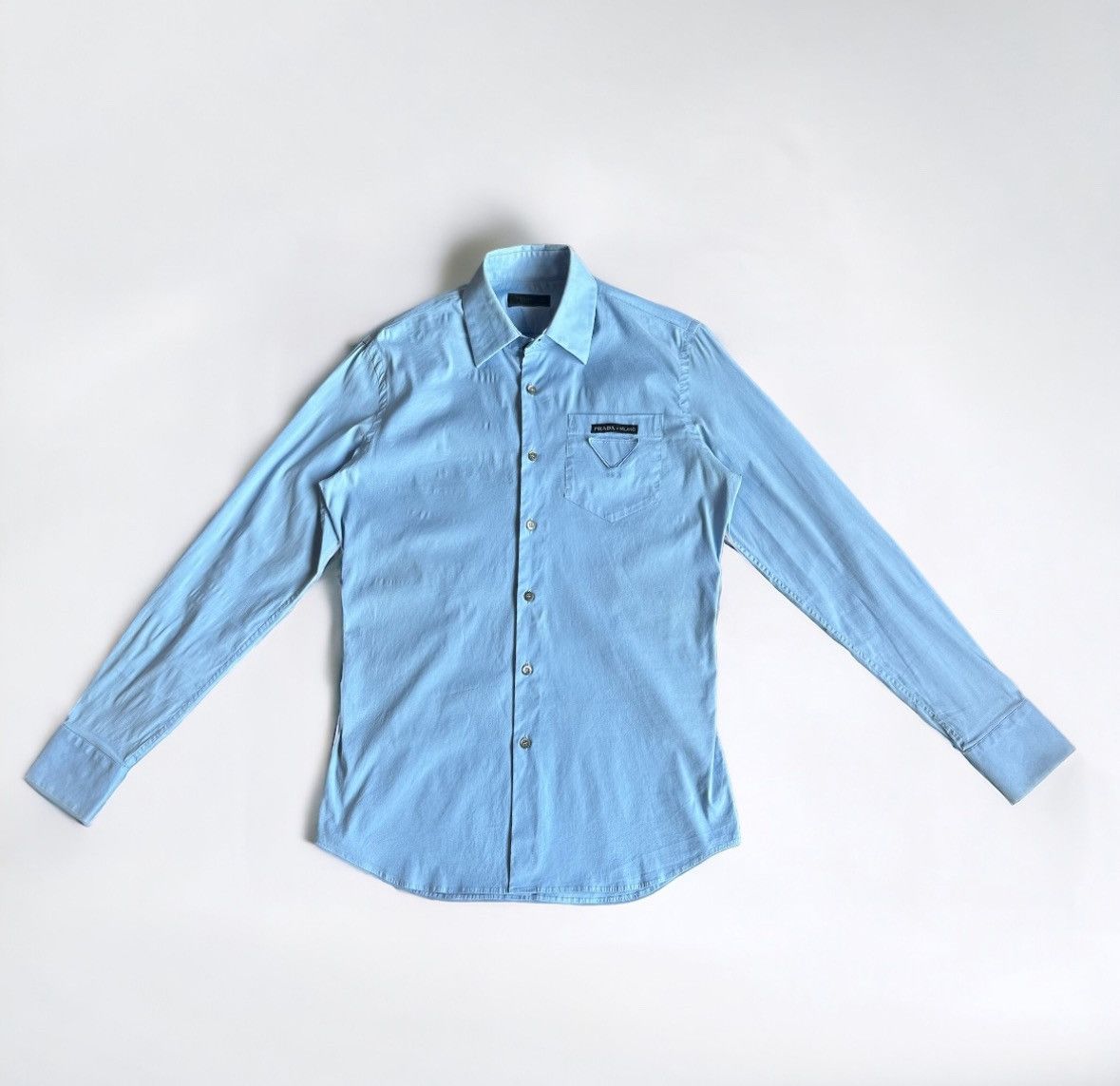Prada Prada Triangle Logo Shirt Size US S / EU 44-46 / 1 - 2 Thumbnail