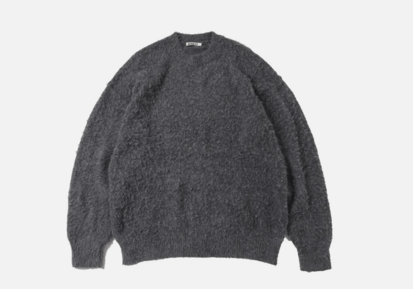 Auralee 5 Brushed Wool Cashmere Silk Knit P/O GRAY Size US XXL / EU 58 / 5 - 1 Thumbnail