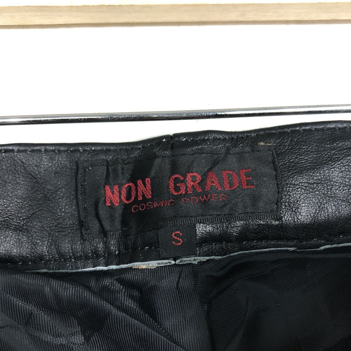 Hysteric Glamour 📌Vintage Racing Leather Pants Non Grade Cosmic Power Size US 26 / EU 42 - 18 Thumbnail