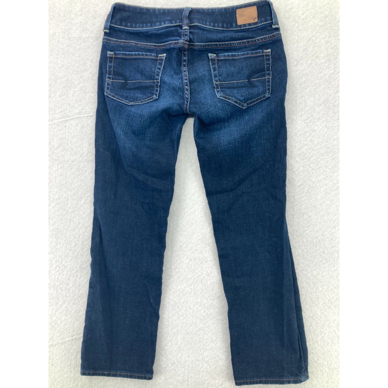 American Eagle Outfitters American Eagle Jeans Womens Size 0 Stretch Artist Crop Dark Wash Blue Comfort Size 25" / US 0 / IT 36 - 6 Thumbnail