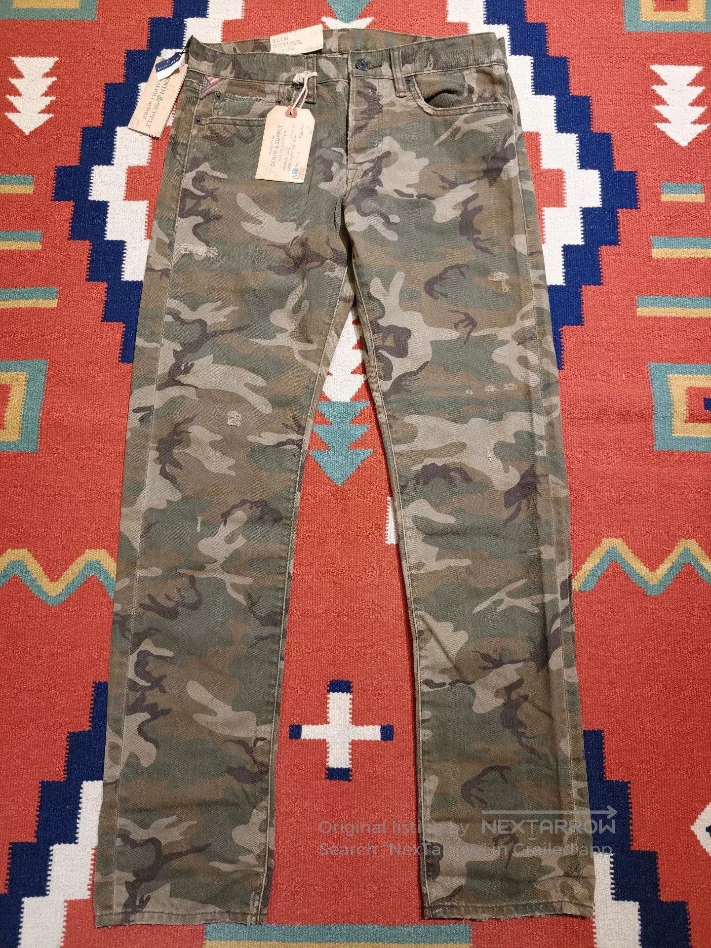 RRL Ralph Lauren Polo Ralph Lauren Camo Cargo Pants. Size US 31 - 1 Thumbnail