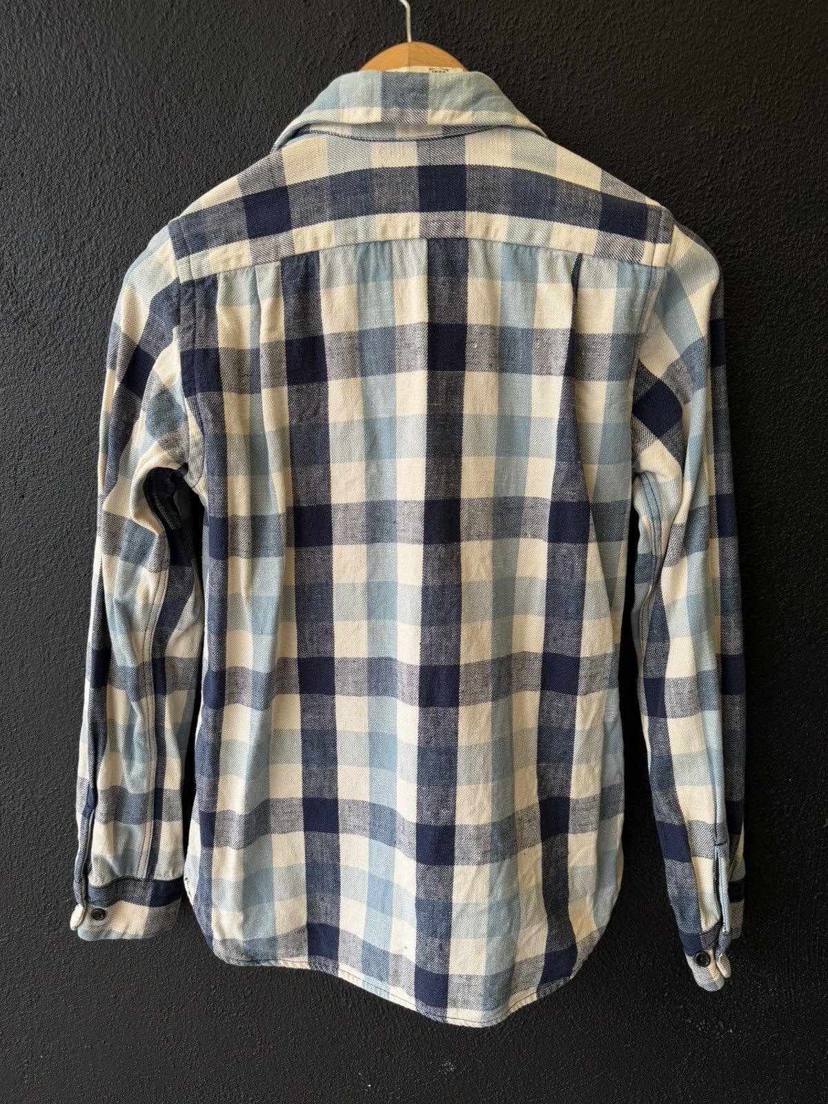 OMNIGOD OMNIGOD Selvedge Denim Plaid Flannel Shirt Size S / US 4 / IT 40 - 2 Thumbnail