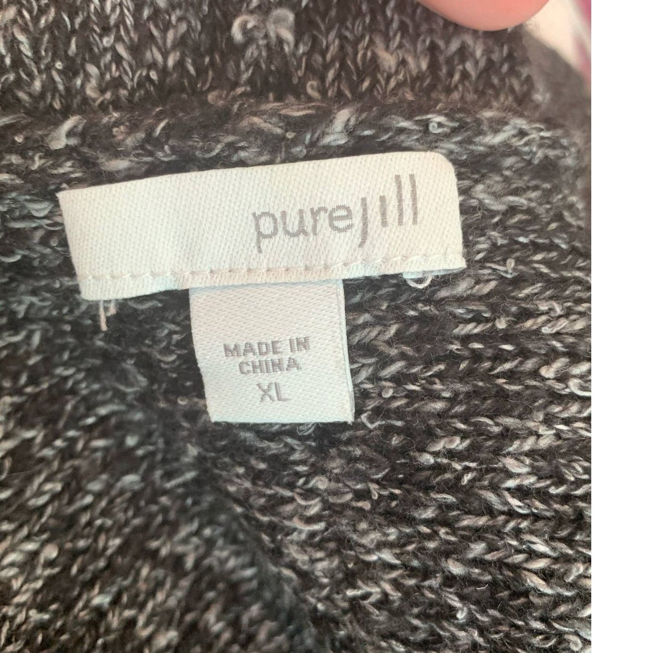 J. Jill Pure Jill gray semi dolman sleeves open cardigan size XL Size XL / US 12-14 / IT 48-50 - 3 Thumbnail