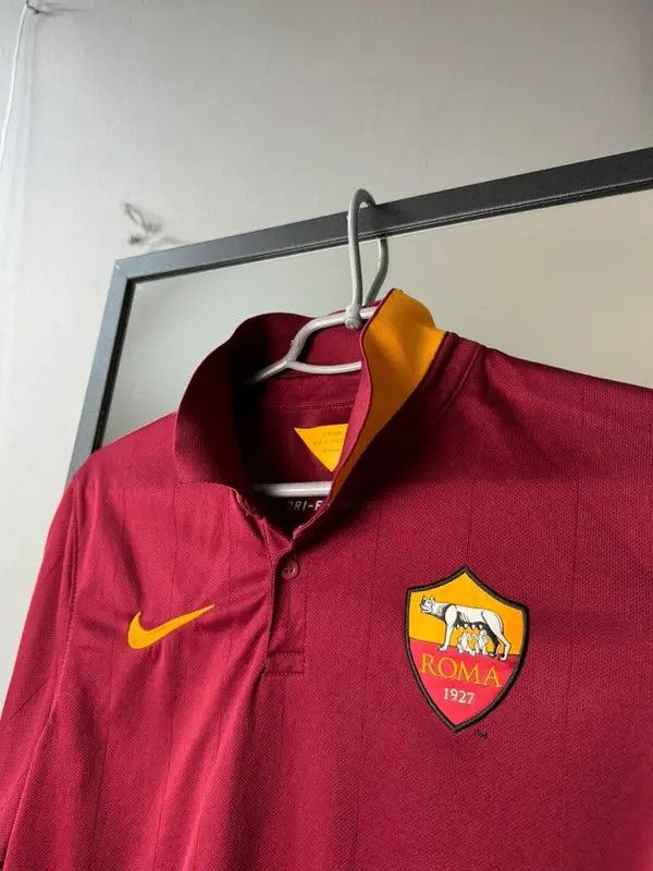 Nike × Vintage ROMA AS 2014 2015 HOME FOOTBALL SHIRT SOCCER JERSEY NIKE Size US S / EU 44-46 / 1 - 4 Thumbnail