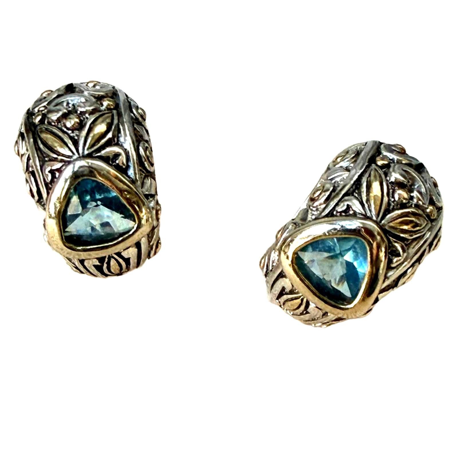 Other Michael Morrison MX Signature Collection Blue Glass Earrings Size ONE SIZE - 1 Thumbnail